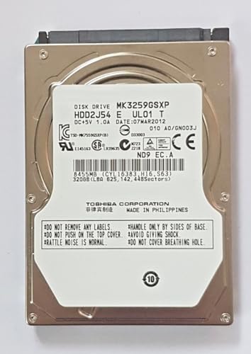 320 GB SATA 2,5-tums intern hårddisk 5400rpm 8 MB HDD