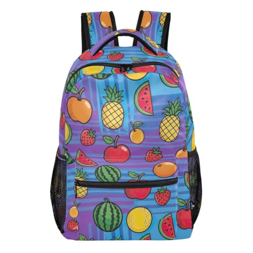 Sac à dos pour enfants M motif fruits mignons pour école et camping décontracté