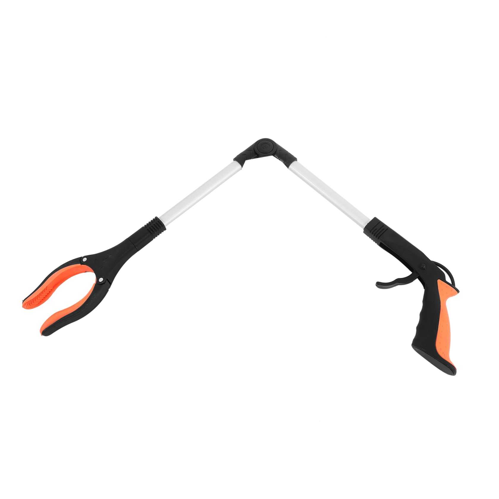 FOYTOKI Folding Garbage Clip Garbage Clamp Reacher Grabber Heavy Duty Grabber Tool Portable Mens Tools Trash Pick Clip Heavy Duty File Folders Portable Trash Can Aluminum Alloy