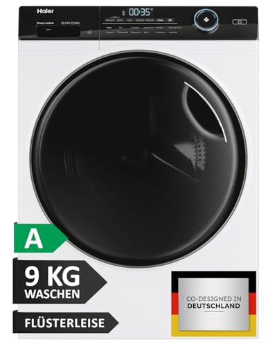 Haier Frontlader Waschmaschine 9kg I I-PRO SERIE 5 HW90-B14959U1 I Washing Machine mit A-Effizienz,...