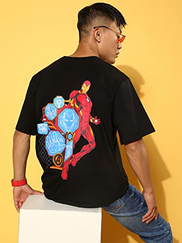 Image of Veirdo Men's Cotton Printed Oversized Fit T-Shirt