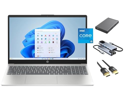 HP ビジネス用15.6インチノートパソコン、15.6インチFHDアンチグレアディスプレイ、10コアIntel i5-1235U、32GB RAM、2TB SSD、キーパッド、WiFi 6、ウェブカメラ、USB-C、Win 11 Home。