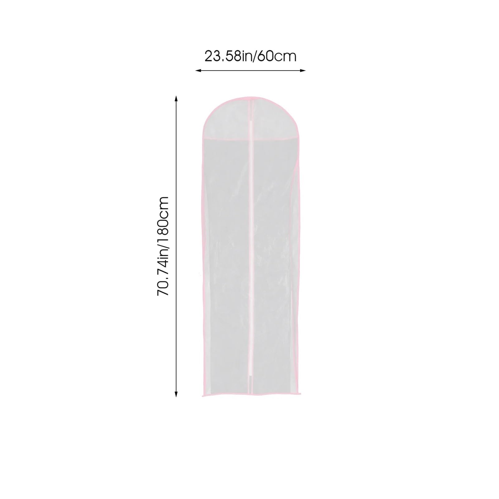 fundas para ropa 3Pcs Dress Long Clear Garment Bag For Gowns Storage Dust-Proof Clothing Cover Suit Travel Organizer Dance Costume