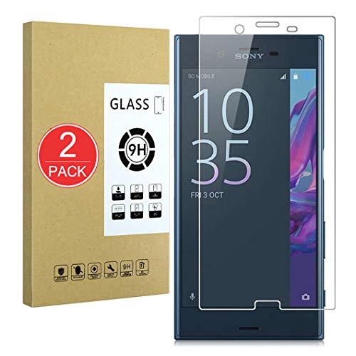 X-Dision [2-Pack Protecteur d'écran Compatible avec Sony Xperia XZ,en Verre trempé 9H,Film de Protection 2.5D Premium,[Installation sans Bulles][Résistant aux égratignures]