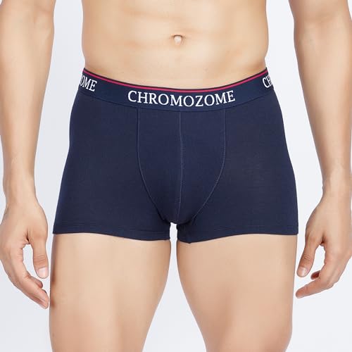 Image of Chromozome Mens Cotton-Stretch Trunks (Pack of 2)