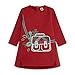 TUC TUC Vestido Felpa BOLSO Niña Rojo Highlands FW21 Vestito, Rosso, 18 Mesi Bimba