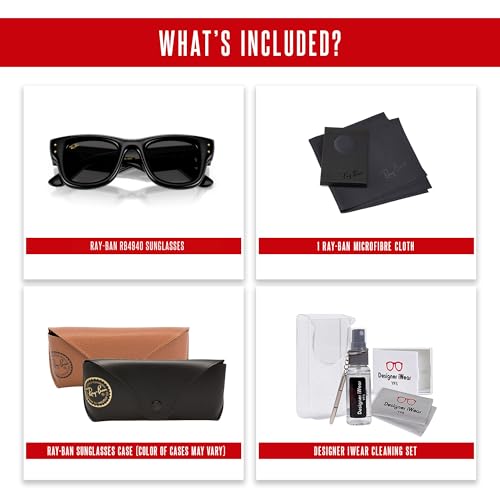 Ray-Ban Wayfarer Puffer Stylish Modern Design Sunglasses For Unisex +BUNDLE with ACCESSORY EYEWEAR KIT2