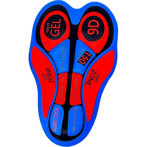 Badana de Gel Profesional 3D de alta Densidad para Culotte de Ciclismo Antimicrobial Antiparasitaria Antibacterial AntiShock talla única para Pantalón de bicicleta MTB Carretera y Ciudad 512852_02