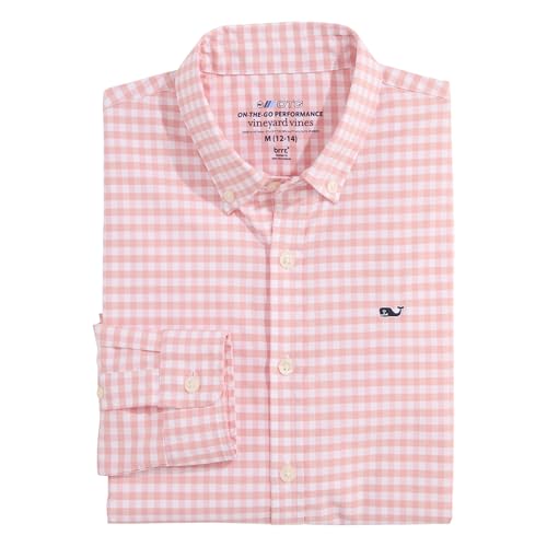 vineyard vines Boys Skysail Gingham Performance Cotton Shirt2