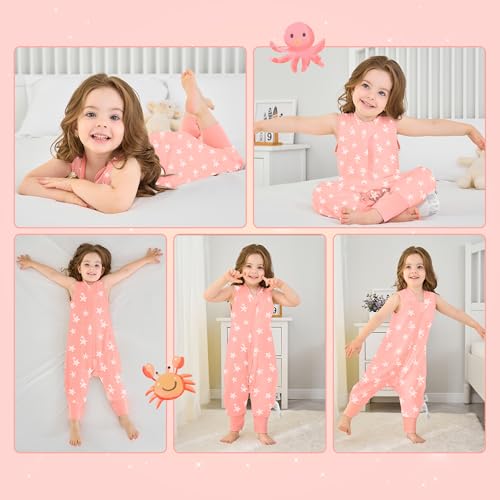 Image of Miracle Baby Sleep Sack with Feet, 1.0 TOG Wearable Blanket for Toddlers, Sleeveless Baby Sleeping Bag with Leg Openings