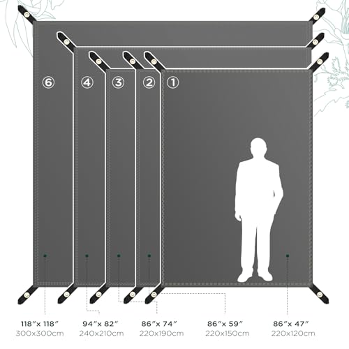 JAICOM Plandeka namiotowa - Tarp wodoszczelny, podkładka pod namiot dla 2 osób, PU 3000mm, namiotowa plandeka na kemping, ultralekka i odporna na rozdarcie, do namiotu, kempingu na świeżym powietrzu