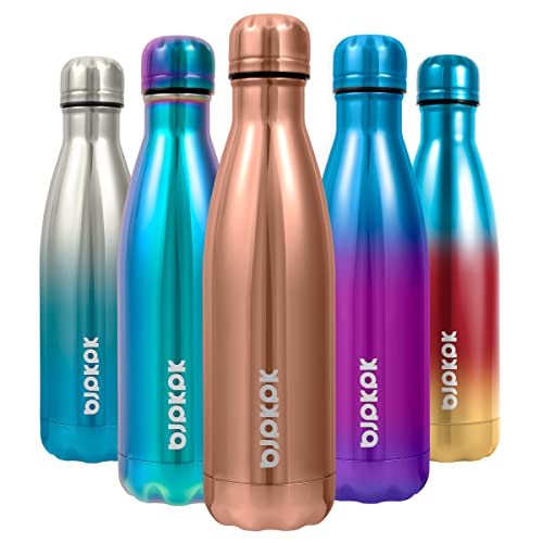 Image of BJPKPK 17 oz Insulated Water Bottle, Stainless Steel Flask, Leak Proof