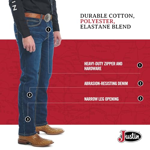Justin 1879 J1 Modern Slim Jeans for Men - Premium Denim, Stylish Fit, Comfortable Wear, Long-Lasting, Versatile Look3