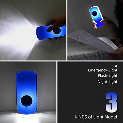 2 Pack LED Night Light Flashlight Motion Sensor Cut Light 3in1