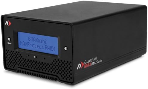 NewerTech Guardian MAXimus Mini 2.5" 2-Bay SATA RAID Data Storage Enclosure Kit, Includes eSATA Cable, 1394B FireWire 800 Cable, USB 2.0 (Mini A to B) Cable, Power Cable and Software CD Bundle