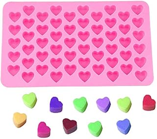 Ainkou Non-Stick Heart Shape Silicone Mould DIY Wax Melt Moulds for Chocolate Candy Ice Jelly Sweets Baking Cake Topper Decoration
