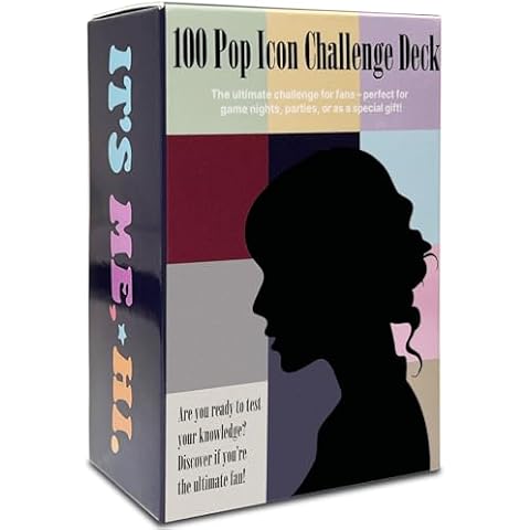 Enchanted Pop Star Card Game, Taylor 100 Question & Answer Cards for Ultimate Music Lovers, Perfect Gift Merch for Game Nights, Birthday Party Favors for Girls Women Cover