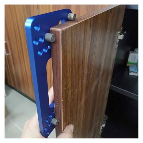 Gabarit de perçage pour porte d'armoire et positionneur de trou bleu - 8