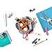 SINGER 360 Degree Rotating Organizer for Tabletop, Counter, Storage, Sewing Supplies, Art Supplies with Compartments, Butterfly Floral Print