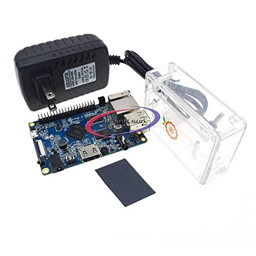 Set Orange Pi PC ABS Boîtier Transparent 4,0 mm -1,7 mm Câble d'alimentation USB vers DC Appareil Photo 2 MP Caméra avec Objectif Grand Angle (Carte +...