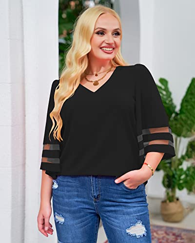 Lookbookstore LBS-TO-251204_2-M-NEW Women'S Work Blouses Bell Sleeve Blouse thumb #6