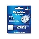 Vaseline Lip Therapy Stick, Original | Original Petroleum Jelly Vaseline Lip Balm for Soft Lips | 4.8g