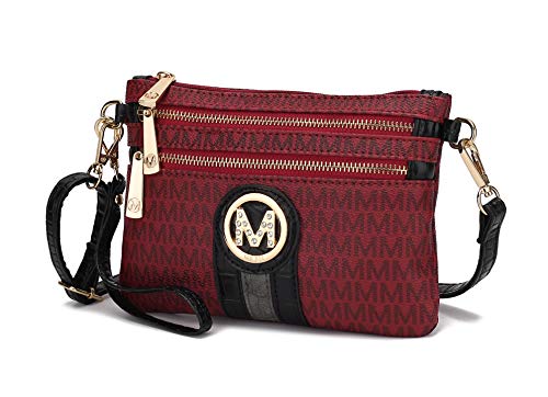 Image of MKF Collection Crossbody Bag for Women, American Flag Shoulder Bag, Vegan Leather Wristlet Bag Handbag Purse by Mia K