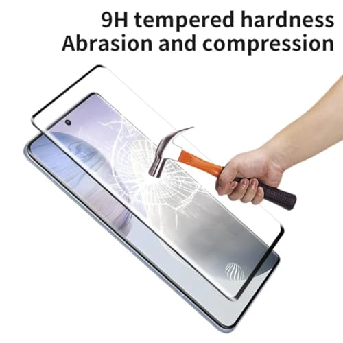 Image of Advanced Black Border Tempered Glass Screen Protector Compatible for Samsung Note 20 Ultra (6.9 Inch, Pack of 1) | Full Screen Coverage Screen Protector Guard Protector