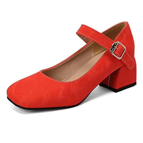 Chaussures Mary Janes à bout carré parfaites pour le bureau et sorties