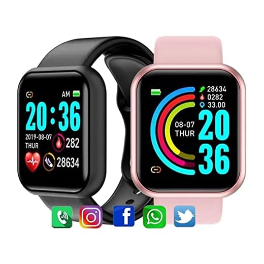 Relogio Inteligente Smartwatch D20 Bluetooth IOS e Android (Preto)