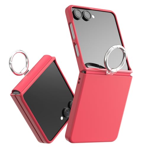 Coque Galaxy Z Flip 7 rose araree Aero Flex R avec anneau et charnière
