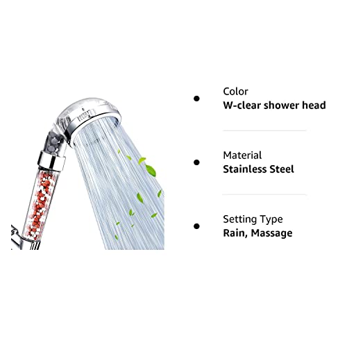 Nosame Shower Head, Filter Filtration High Pressure Water Saving 3 Mode Function Spray Handheld Showerheads For Dry Skin & Hair #TOP7