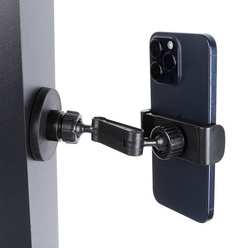 Gym Magnetic Phone Holder Mount Attach to Metal Surface, 360° Rotatable Heavy Duty Magnet Phone Mount for Gym Workout Record, Compatible with iPhone, Samsung, All Cell Phone