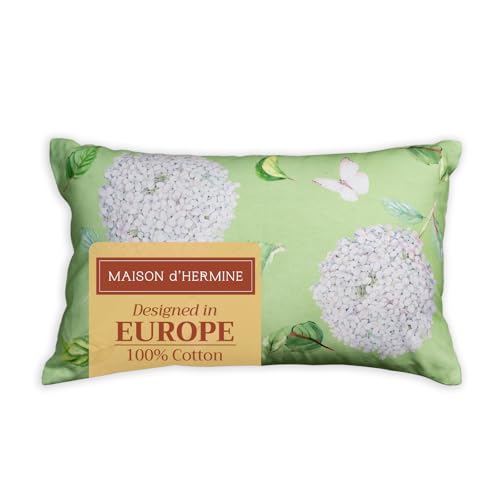 Maison d' Hermine Throw Pillow Covers 100% Cotton (12" x 20" - Pack of 1)