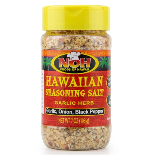 NOH Hawaiian Seasoning Salt, 7 Oz Shaker Bottle (Pack of