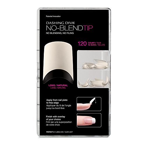Dashing Diva Fake Nail No Blend Tip, Natural