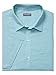 Van Heusen Men's Air Short Sleeve Button Down Poly Rayon Grid Shirt, Aquarelle Texture, Small