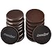 16PCS Furniture Sliders 3.5 Inch Plastic Sliders and Felt Sliders for Carpet Hardwood Floors Reusable Furniture Slider Brown