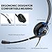 MKJ Telephone Headset with Microphone Noise Canceling Corded RJ9 Dual Ear Cisco Headset for Cisco Landline Phone CP-7821 CP-7841 7931G 7940 7942G 7945G 7960 7962G 7965G 7970 8841 8865 8961 9951