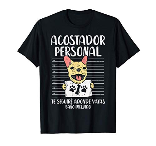 Cão Bulldog Frances Acostador humor animal Lover presente t-shirt