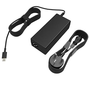 Universal 65W USB C Laptop Charger Compatible with Lenovo Dell HP Samsung Asus Acer Google UK Chromebook Charger, 45W Type C Fast Charging AC Adapter Power Cord