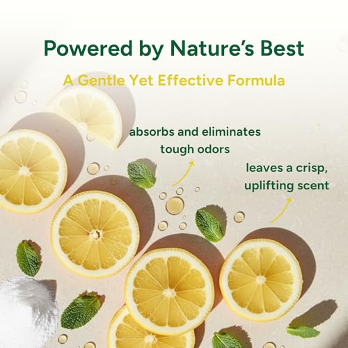 Image of Good Natured Brand | Carpet Freshener & Deodorizer Powder | 16 oz Pet Odor Eliminator for Strong Odor & Pet Urine | Fresh Natural Lemon Scent | Safe for Homes with Pets