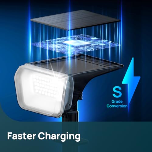 Linkind Solar Spot Lights Outdoor, Color Changing Solar Lights with 10 Lighting Modes and Waterproof IP67, Ideal for Yard, Garden Decoration (6 Pack, Multicolor)