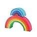 Produktbild Holz Regenbogen 12PCS Holz Regenbogen Stapler Spielzeug, Nesting Puzzles Bausteine Lernspielzeug, Holz Bausteine Nesting Puzzles, Kreative Bunte Bausteine Für Kinder Baby