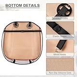 EDEALYN Ultra-luxury PU leather Car seat protection car seat cover For Most Four-door sedan & SUV & Truck,Single seat without backrest (W 20.5''× L21'') (3D - Tan) - Image 4