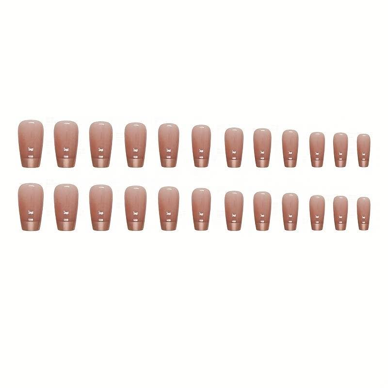 Image of Fashionharbour 24 Reusable Artificial Fake Nail Set| Lightweight & Long Lasting| Easy To Use| Quick Fix For Festivals & Special Occasions (W1223)