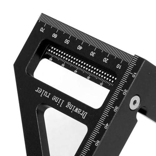 Escuadra profesional de aleación aluminio para carpintería miniatura 5