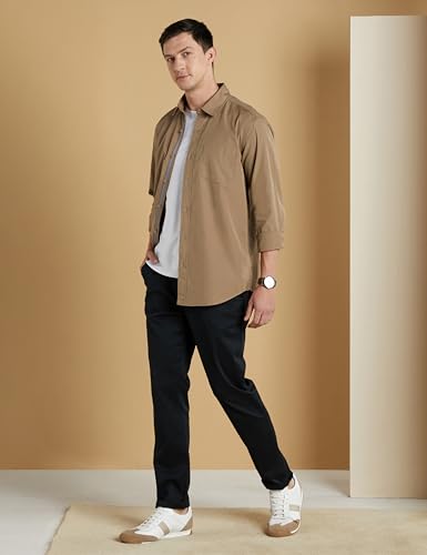 Image of Symbol Premium Men's Casual Cotton Poplin Shirt (Regular Fit)