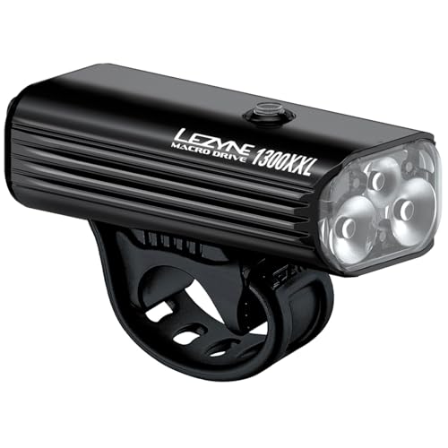 LEZYNE , LUZ Macro Drive 1300xl Lumens (Black) Unisex Adulto, Negro (Black), M