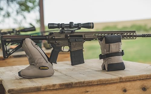 Caldwell Tactical DeadShot Combo Filled Shooting Front, Rear Rests with Adjustable Height for Rifles, Range, Hunting